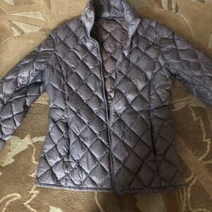 Gray Quilted Jacket